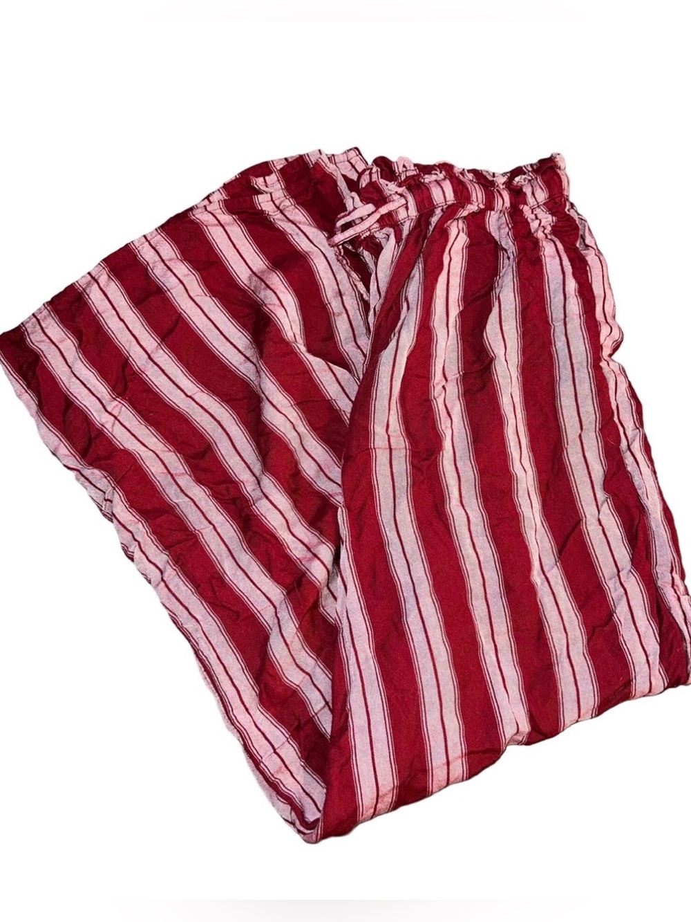 AMERICAN  EAGLE OUTFITTERS Pants Pockets Red White Soft Viscose Size Medium